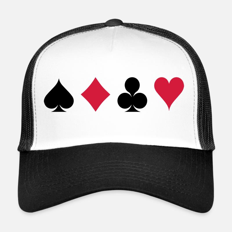 Pik Kreuz Herz Karo - Kartenblatt Trucker Cap