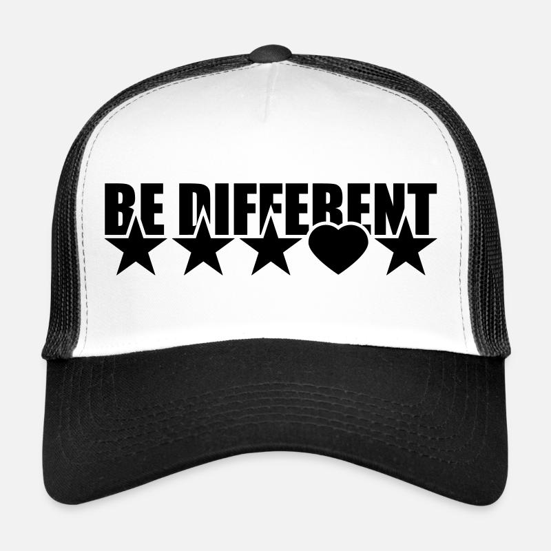 Be Different Sterne Herz Liebe Form Symbole Trucker Cap