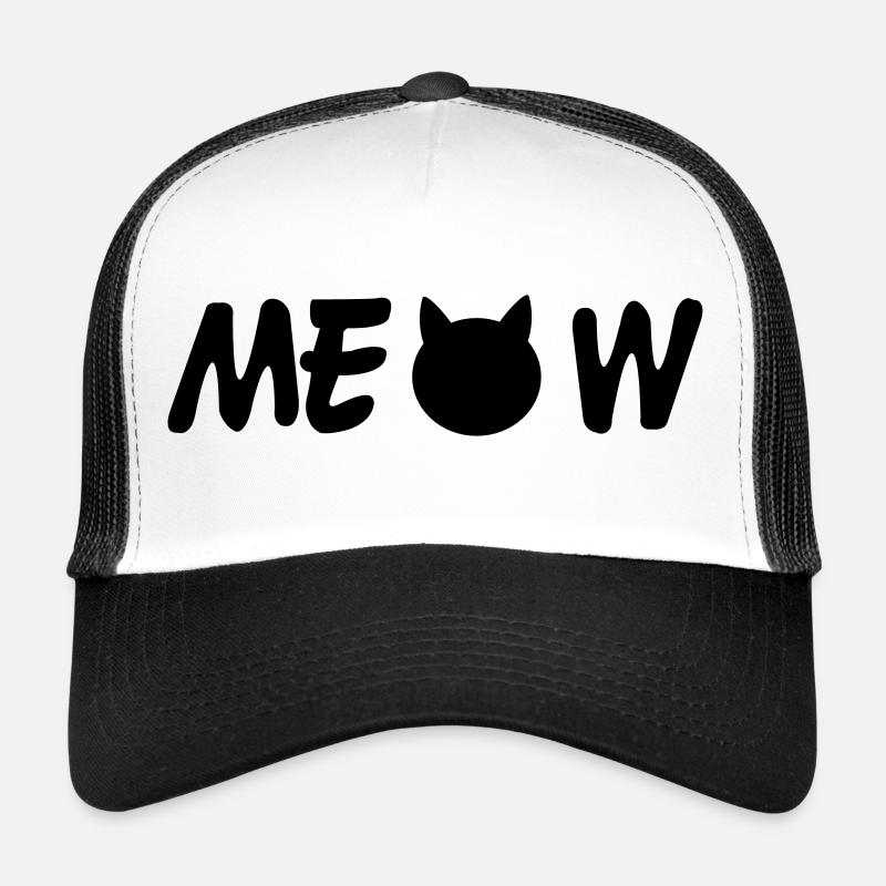Meow - Casquette trucker  - blanc/noir