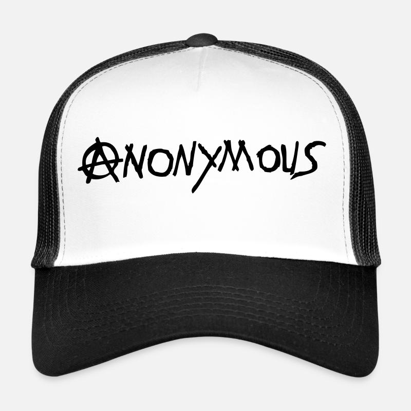 logo anarchy anonymous Casquette trucker 