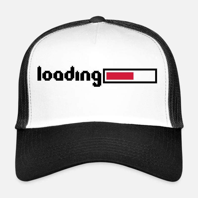 loading 8 bit pixel retro alt spiele computer lade Trucker Cap