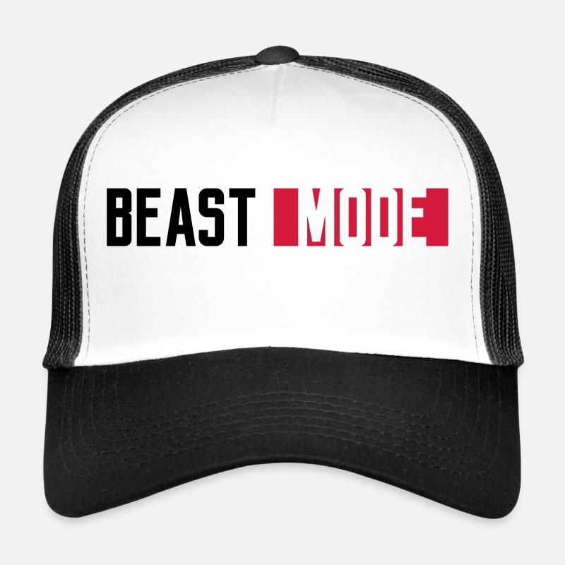logo monster mode on schalter beast button switch Trucker Cap