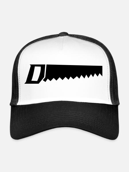 saege - Casquette trucker  - blanc/noir - Devant