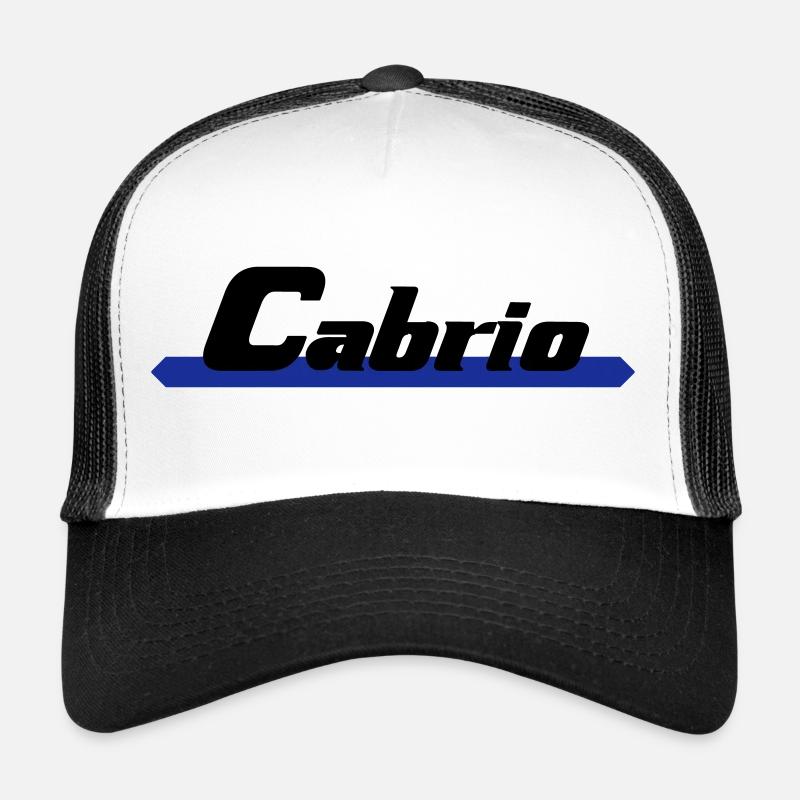Cabrio - Trucker Cap - Weiß/Schwarz