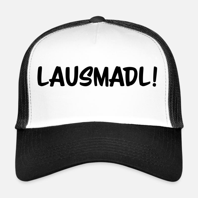 Lausmadl - Trucker Cap - Weiß/Schwarz