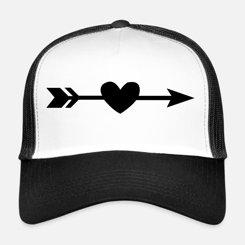 heart arrow arrow direction Trucker Cap