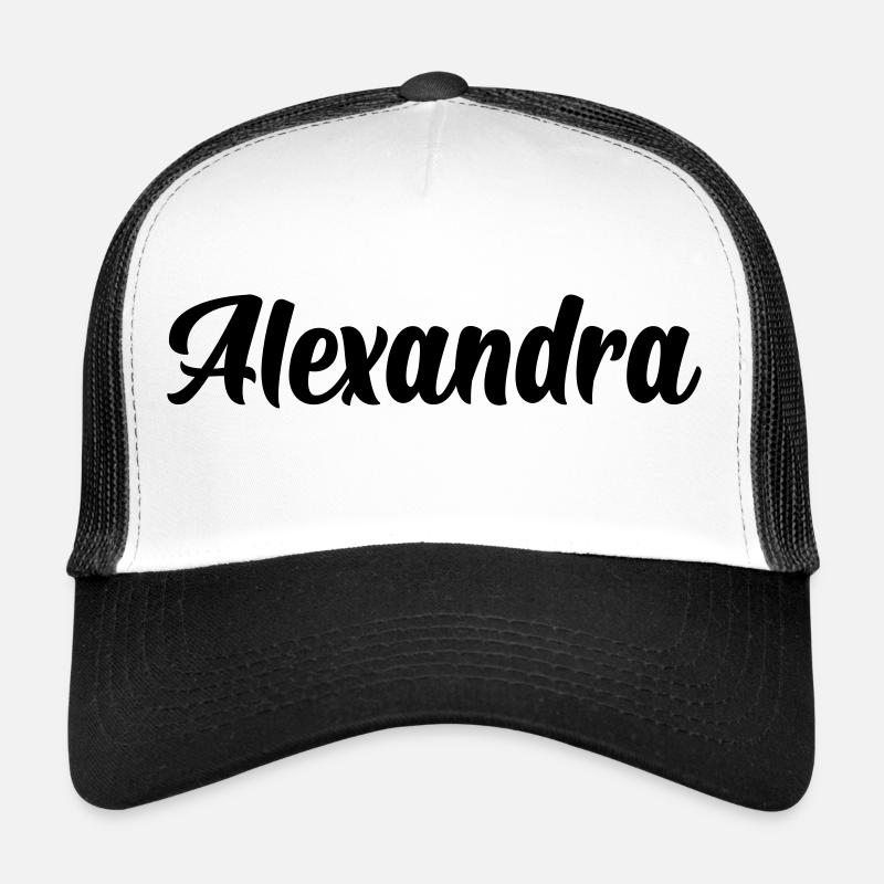 Alexandra - Trucker Cap - Weiß/Schwarz