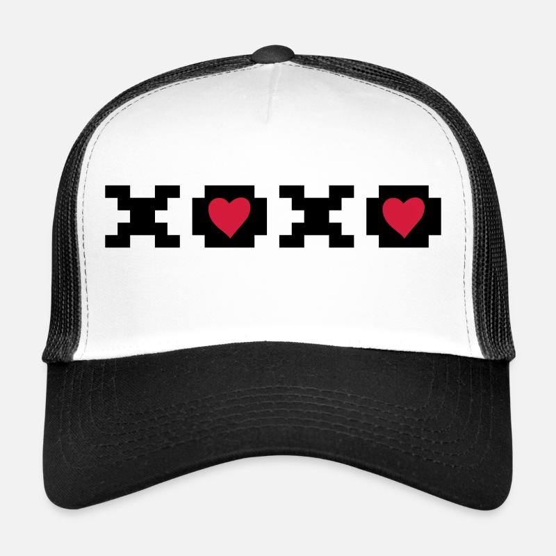 xoxo, câlins et baisers. Idée de saint-valentin Casquette trucker 
