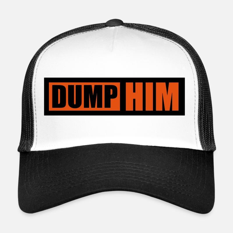dump him Zitat Logo Trucker Cap