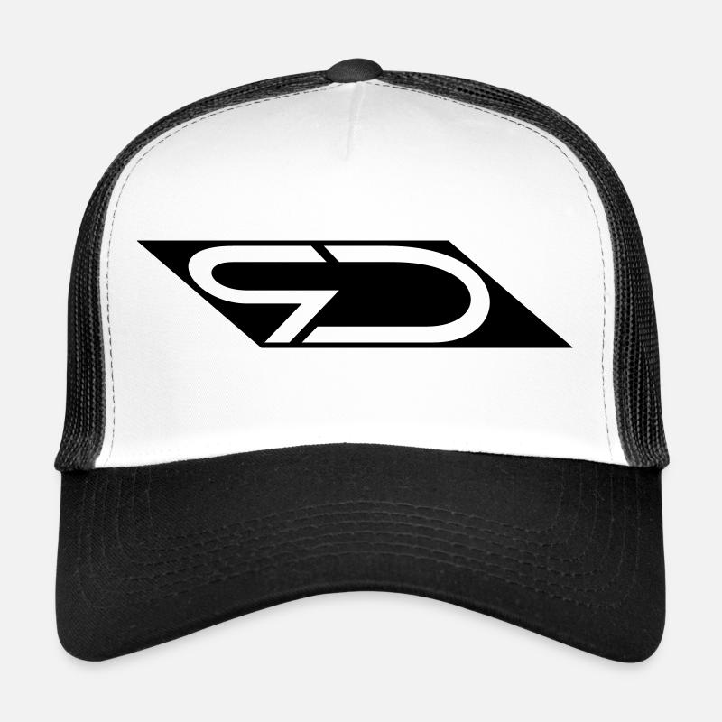 RD Logo - Casquette trucker  - blanc/noir