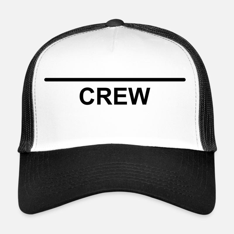 Modèle d’équipe d’équipage à concevoir vous-même Casquette trucker 