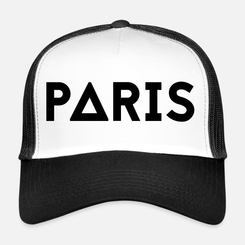PARIS - Trucker Cap - white/black