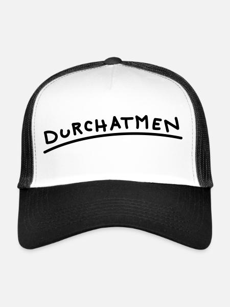 atmen - Trucker Cap - Weiß/Schwarz