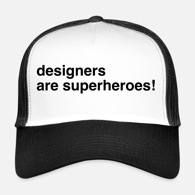 Designer Designer Design 002 - Trucker Cap - white/black