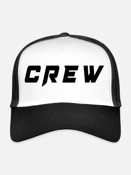 crew - Trucker Cap - white/black - Front