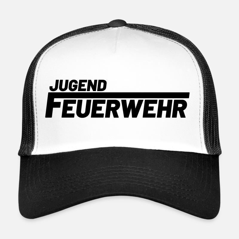 Jungedfeuerwehr Freiwillige Feuerwehr Jugend - Trucker Cap - Weiß/Schwarz