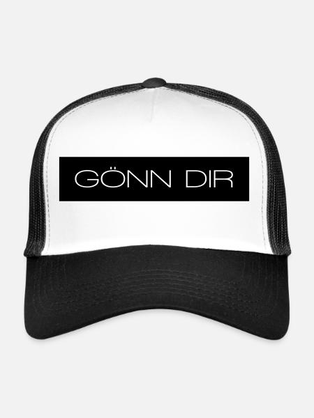 Treat yourself - Trucker Cap - white/black - Front