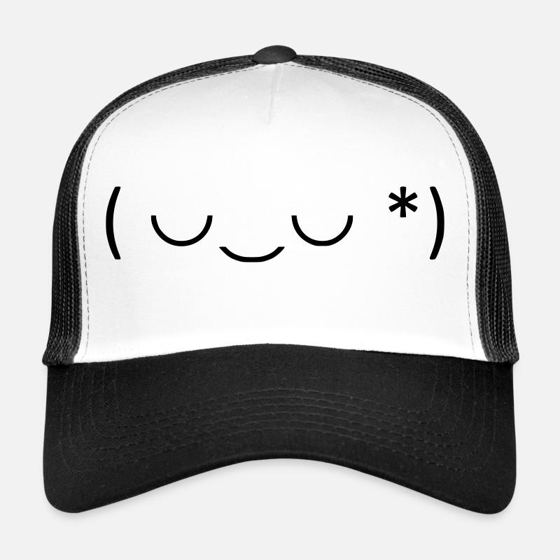Gentle smile, great charm! 😊 - Trucker Cap - white/black
