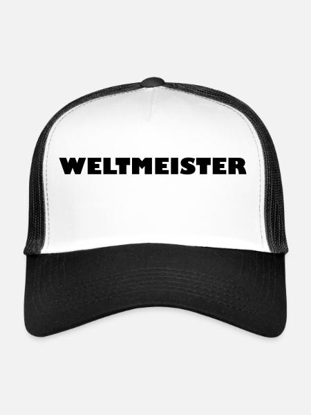 weltmeister - Casquette trucker  - blanc/noir - Devant