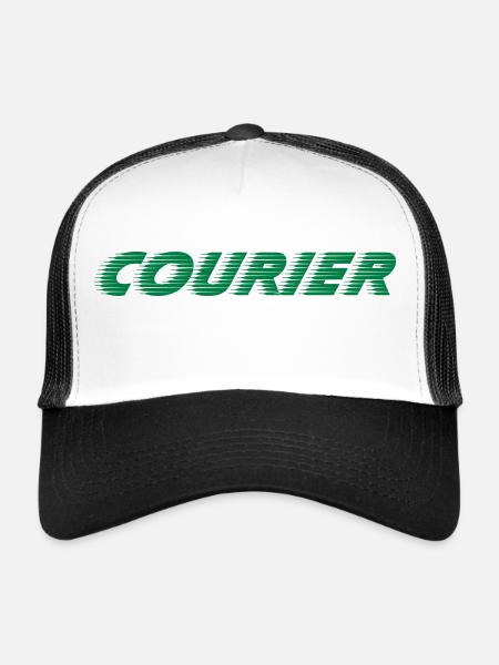 Courier - Trucker Cap - white/black - Front
