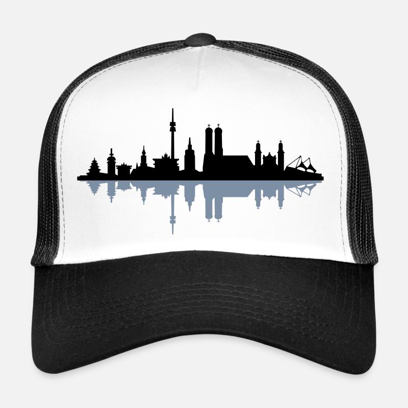 Skyline München Spiegelung Trucker Cap