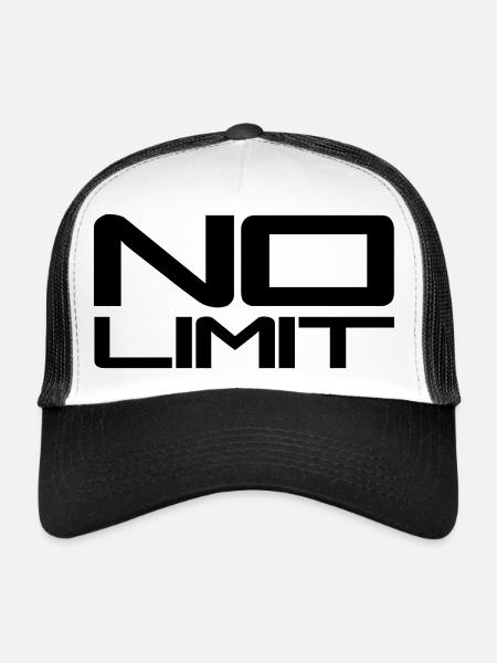 No Limit Design - Casquette trucker  - blanc/noir - Devant