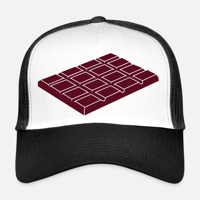 chocolate - Casquette trucker  - blanc/noir