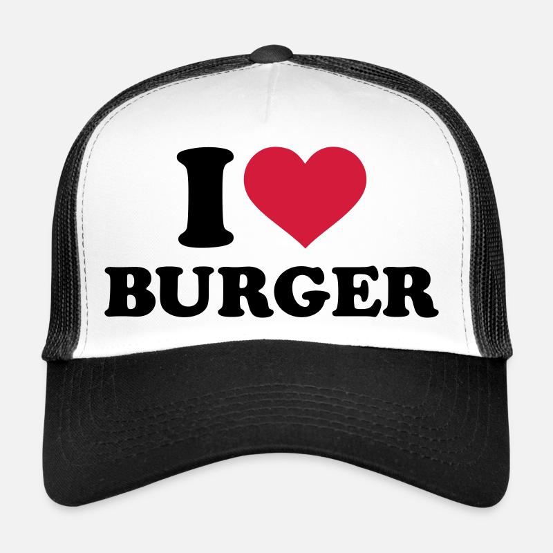 I love Burger Trucker Cap