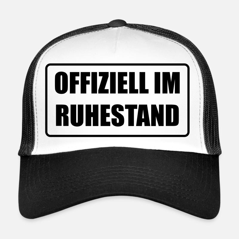 Offiziell im Ruhestand - Trucker Cap - Weiß/Schwarz