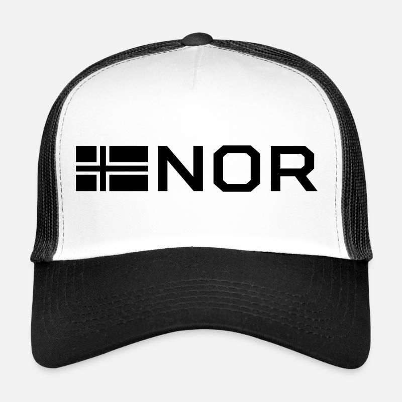 Norwegian flag - Trucker Cap - white/black