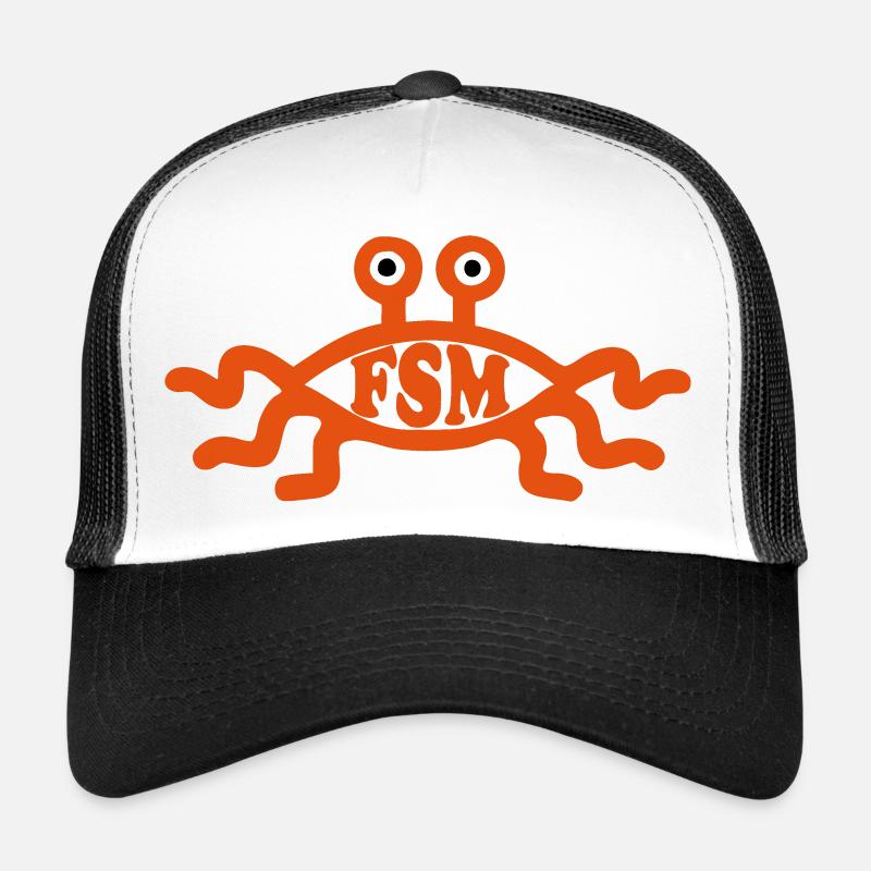 Flying Spaghetti Monster - Trucker Cap - Weiß/Schwarz
