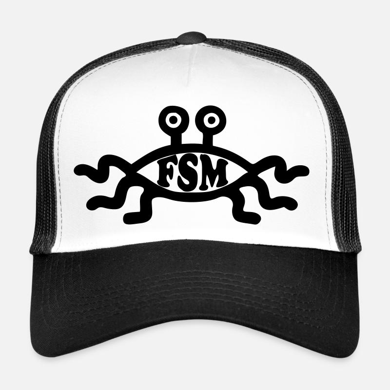 Flying Spaghetti Monster - Trucker Cap - Weiß/Schwarz