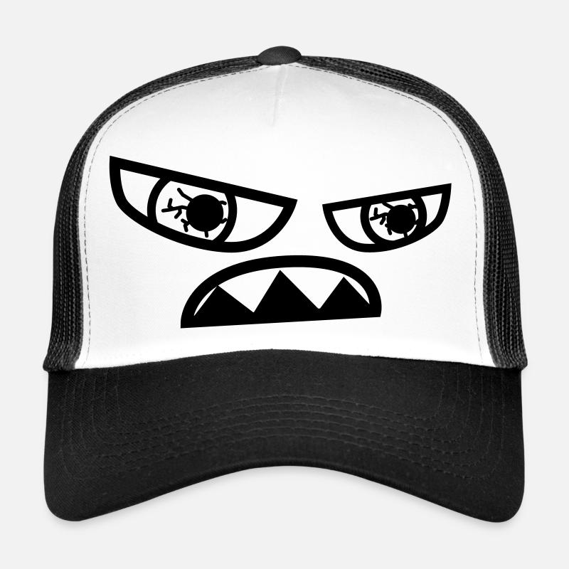 monster - Trucker Cap - Weiß/Schwarz