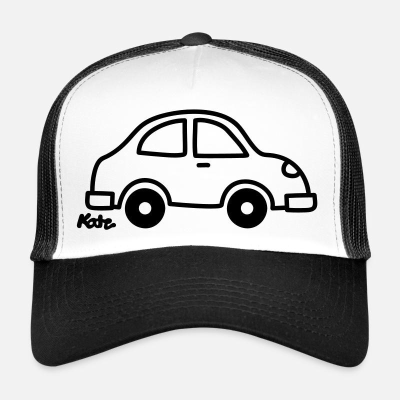 Auto - Trucker-caps  - hvit/svart