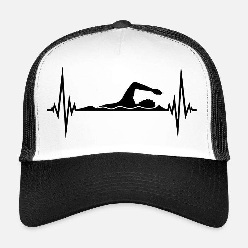 frequenz herzschlag puls schwimmen schwimmer verei Trucker Cap