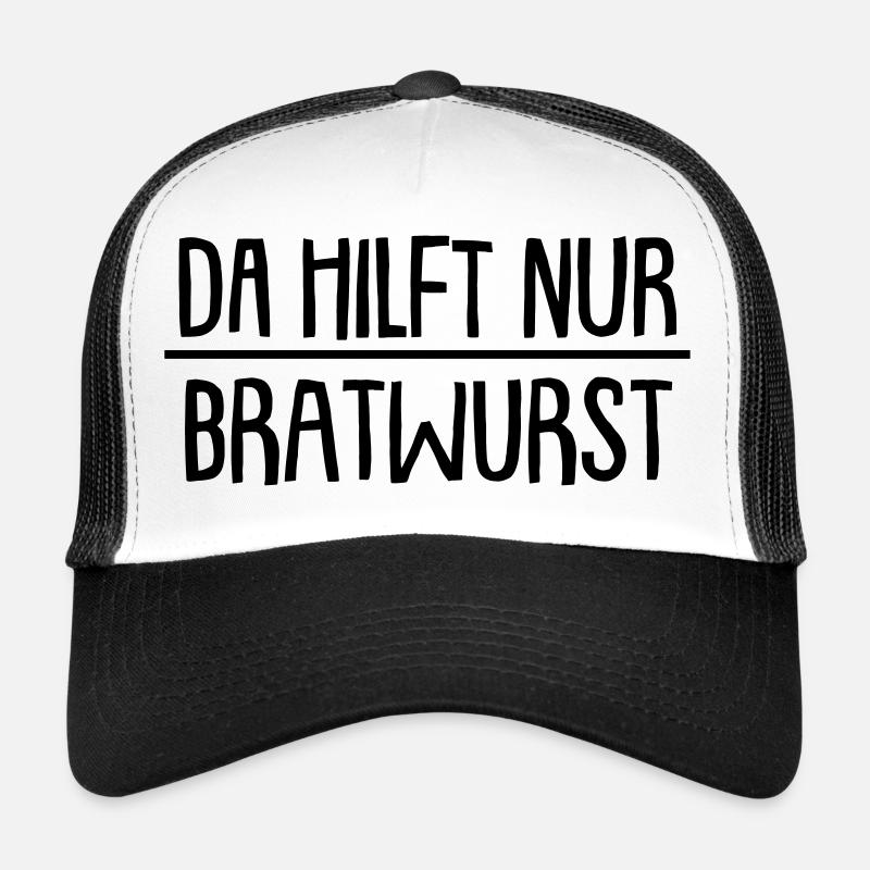 bratwurst - Trucker Cap - Weiß/Schwarz