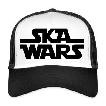 Ska Wars - Trucker Cap - Weiß/Schwarz - Vorne