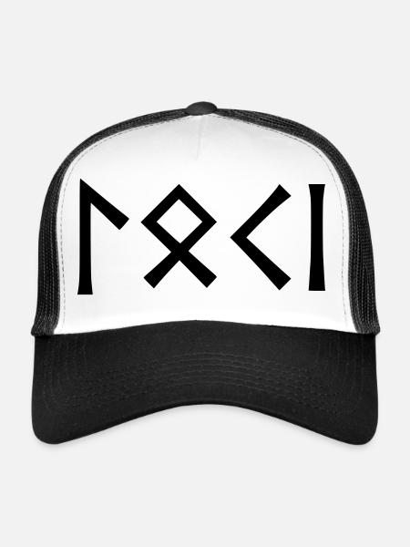 Loki - god of pranksters - Trucker Cap - white/black - Front