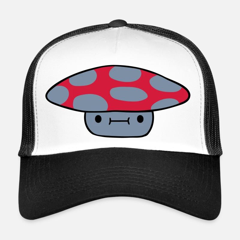 Süßer kleiner Pilz - Trucker Cap - Weiß/Schwarz