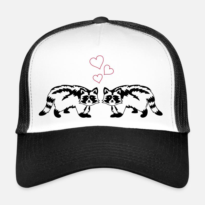 waschbären verliebt Trucker Cap