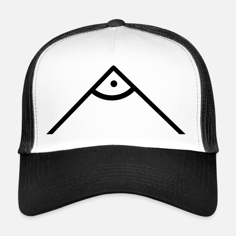angle droit Casquette trucker 