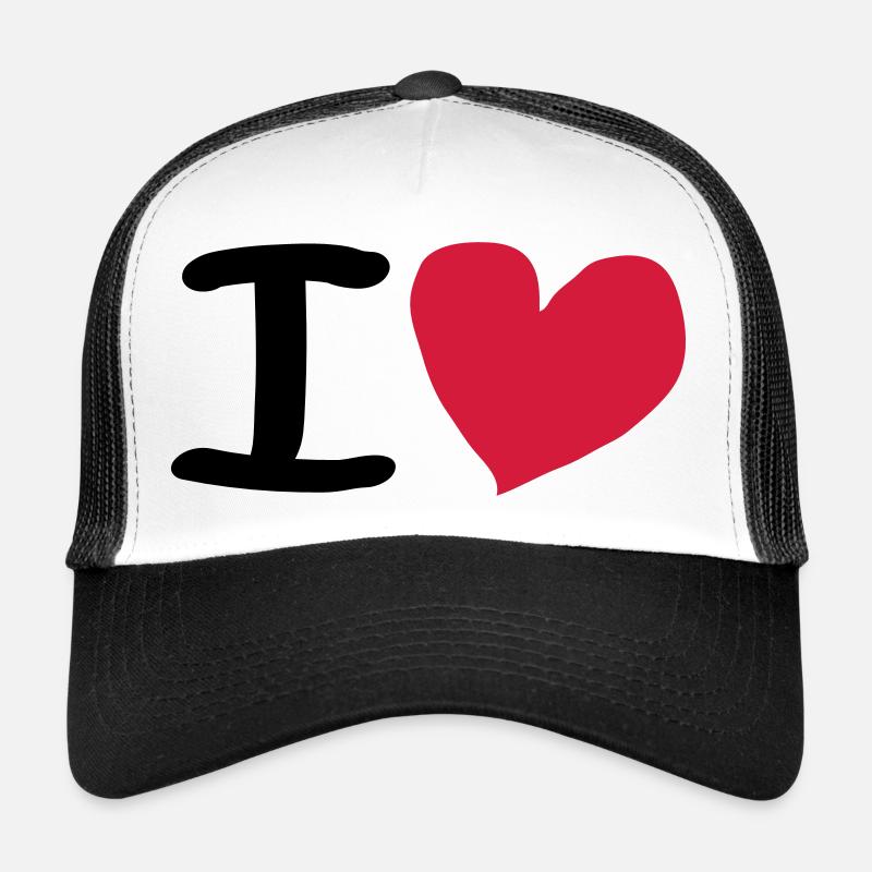 I Love Trucker Cap