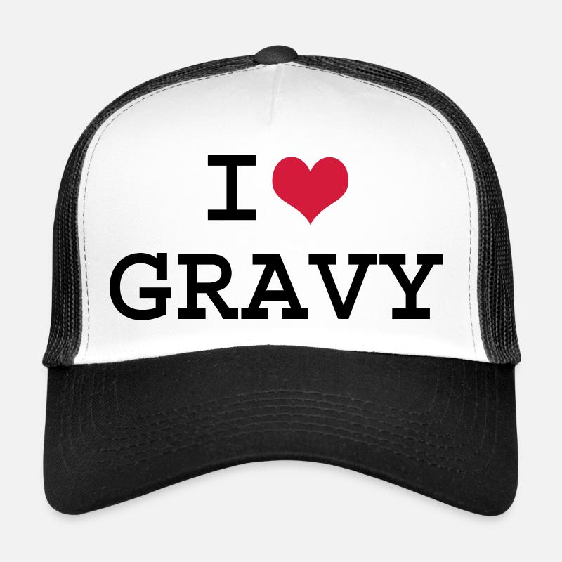 J'aime Gravy - Casquette trucker - blanc/noir
