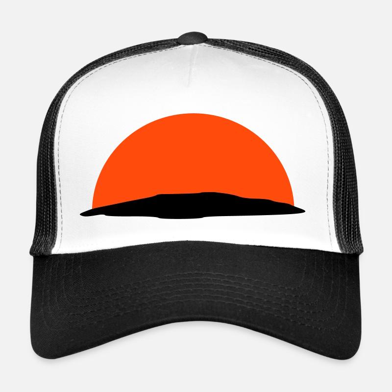 sunset - Trucker Cap - Weiß/Schwarz