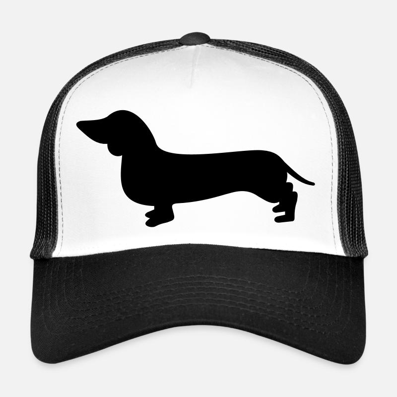 dackel - Trucker Cap - Weiß/Schwarz