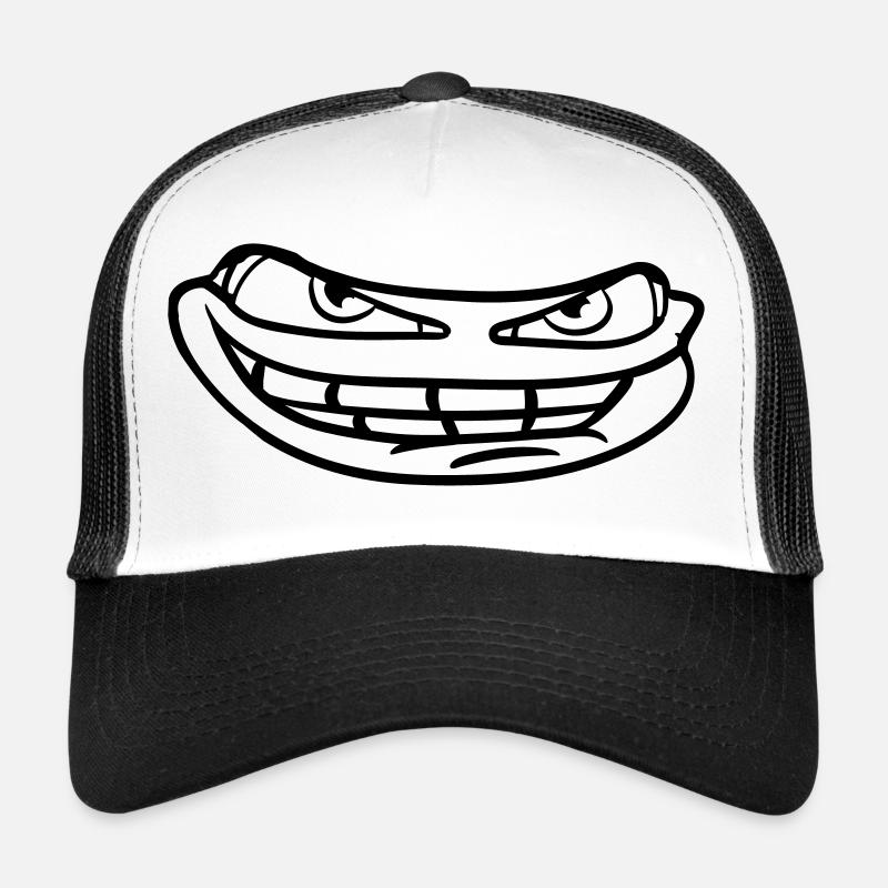 visage tête mal meme sourire drôle comique comique Casquette trucker 