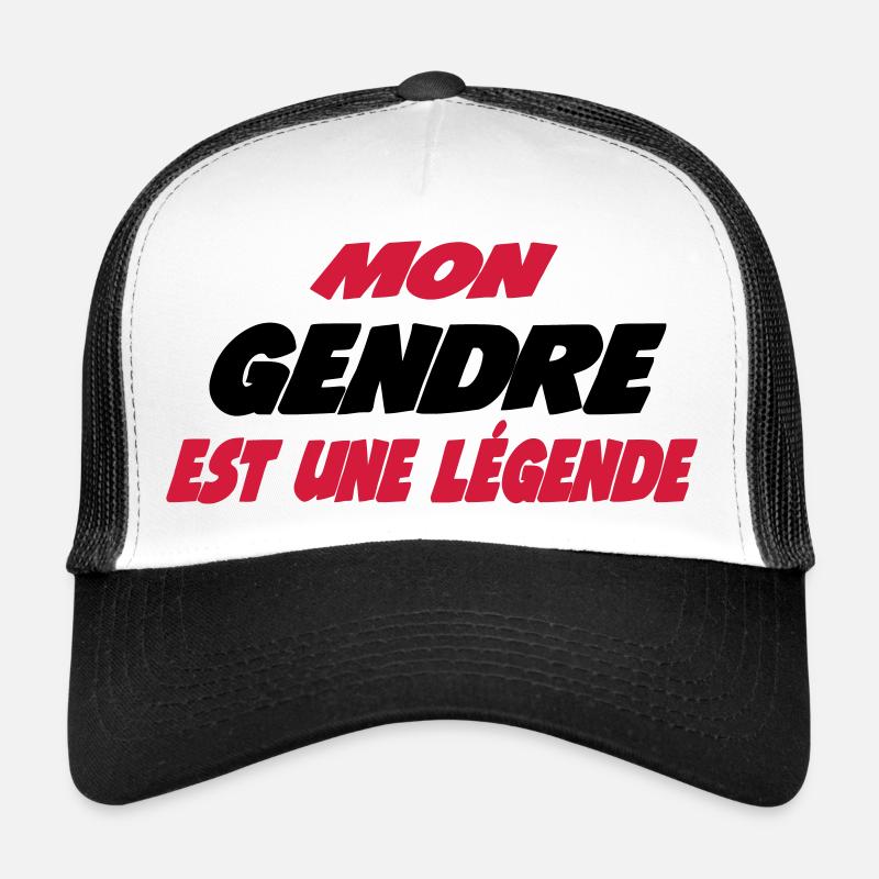 Mon gendre est une légende - Casquette trucker  - blanc/noir