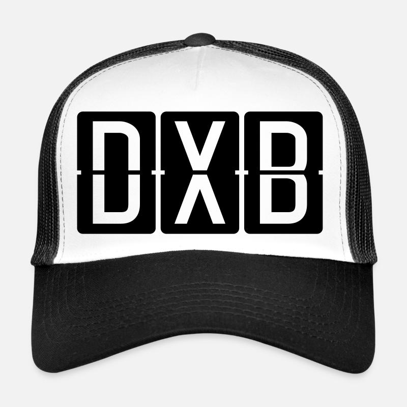 Dubai - Trucker Cap - Weiß/Schwarz