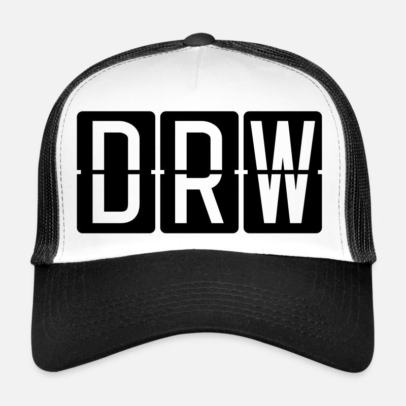 Darwin - Casquette trucker  - blanc/noir