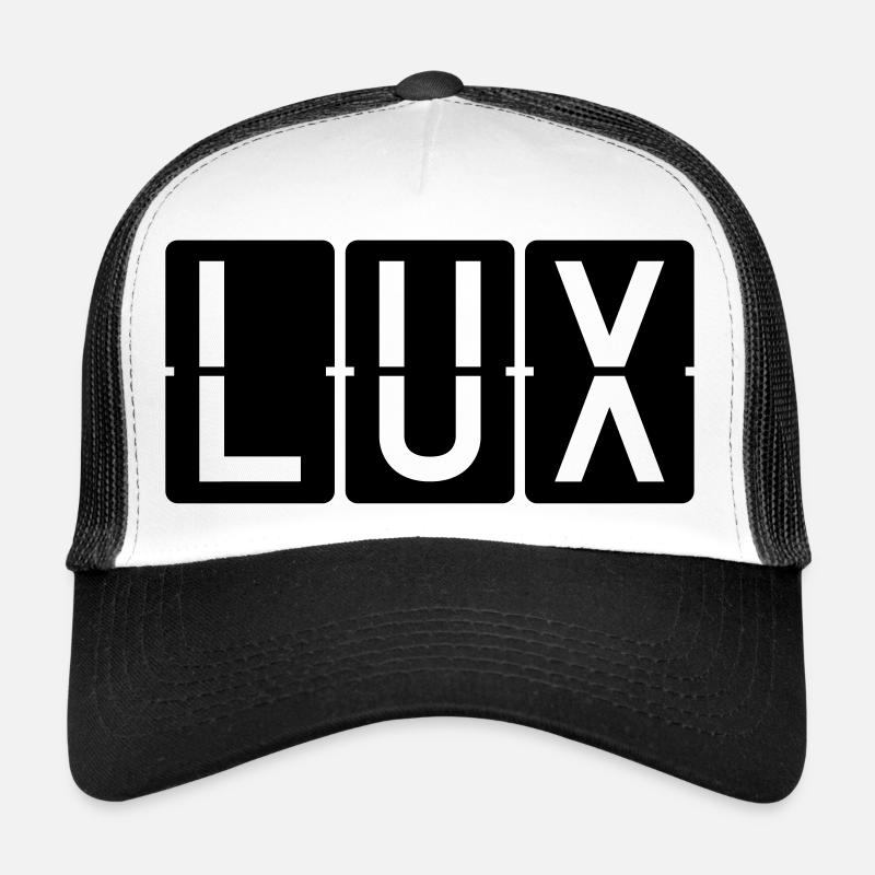 Luxemburg - Trucker Cap - Weiß/Schwarz